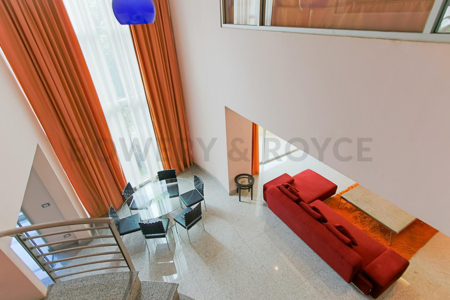 Large Two Bedroom Duplex For Rent in Phra Khanong-12-view-from-second-floor