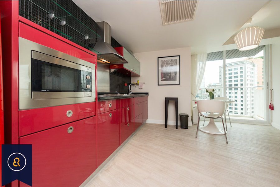 Modern-Studio-Condo-for-Rent-in-Chidlom-kitchen