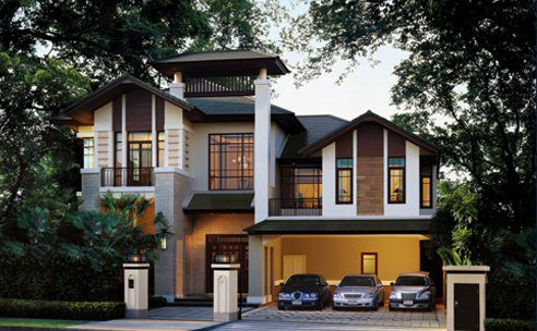 Family Home Four Bedroom Detached House for Rent in Phra Khanong