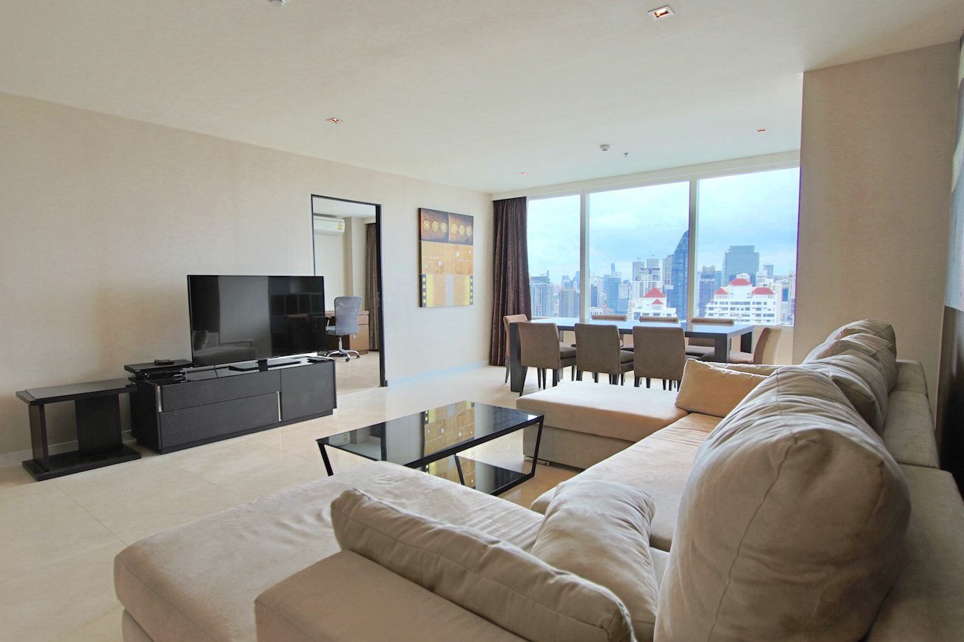 Stunning Views Three Bedroom Condo for Rent in Thong Lor