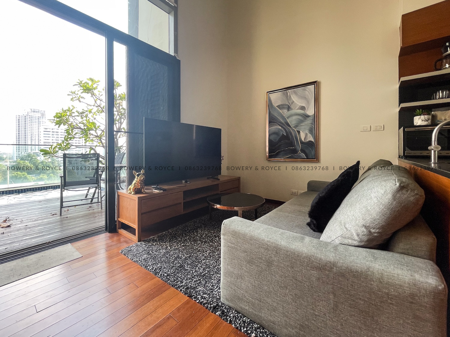 Modern Pet Friendly Two Bedroom Duplex with Private Pool Condo for Rent in Thong Lor