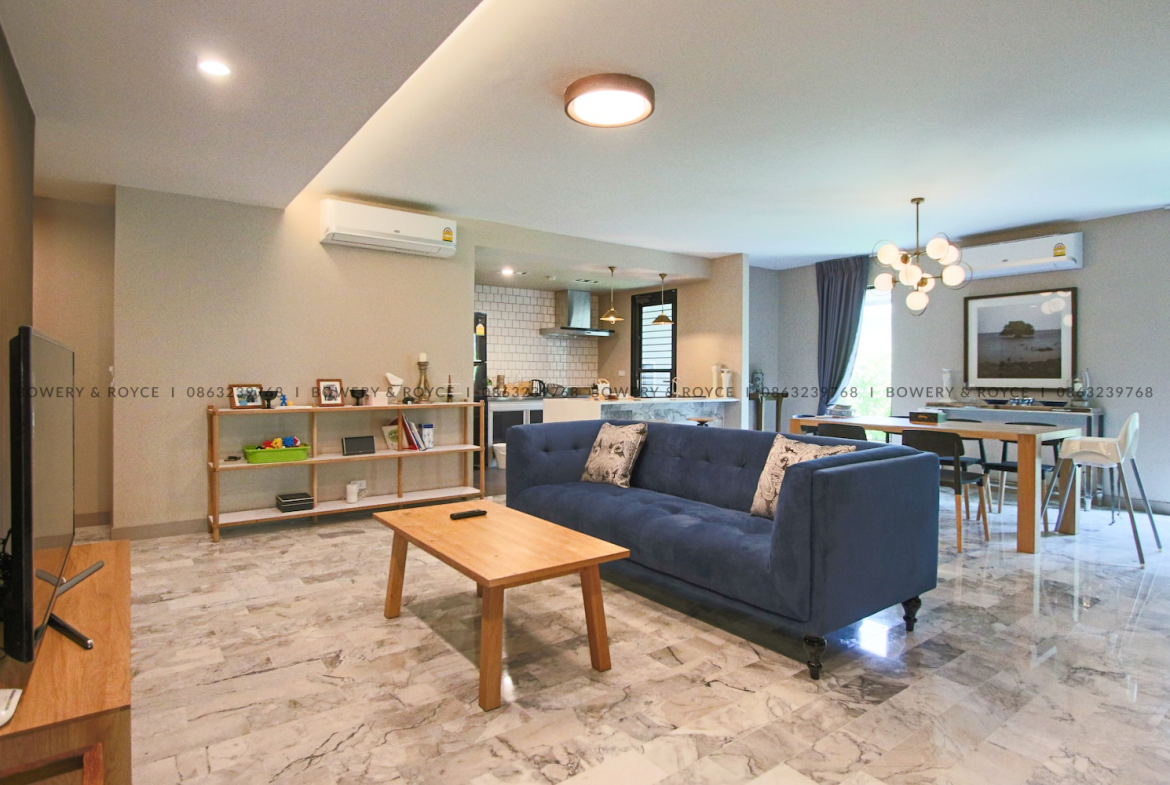 Modern Three Bedroom Duplex with Private Garden for Rent in Phrom Phong