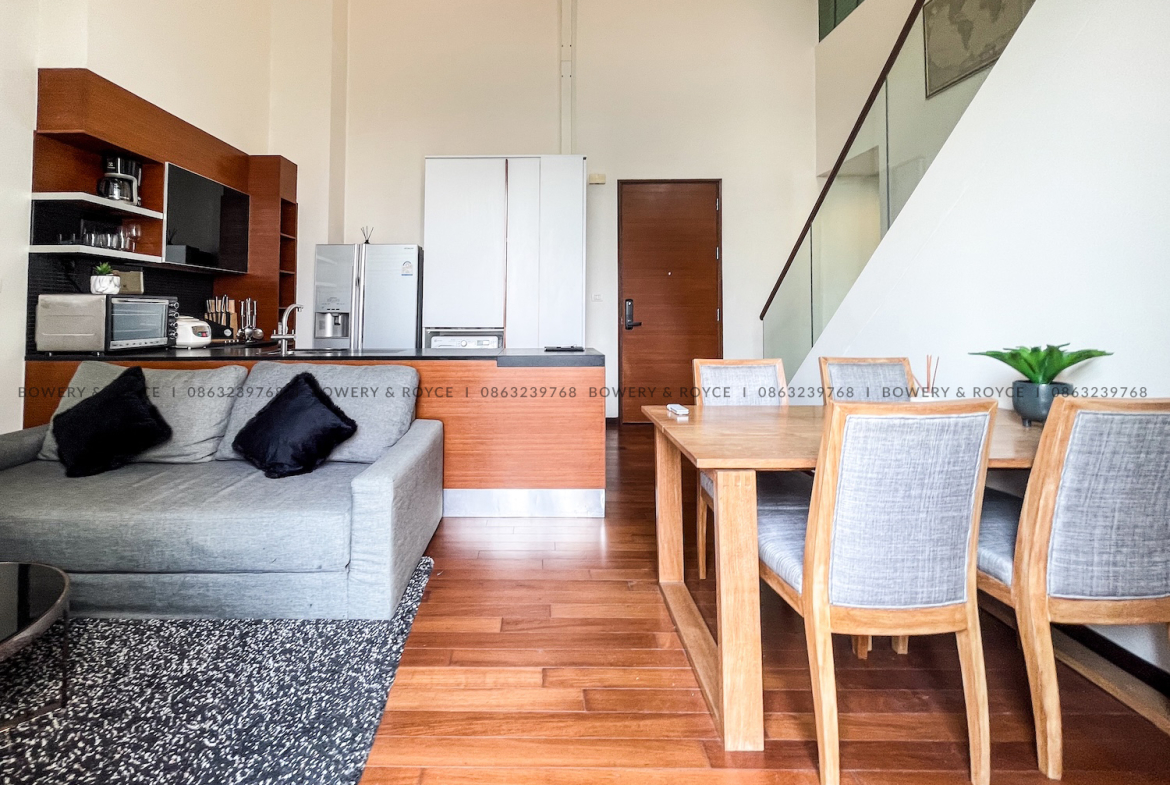 Modern Pet Friendly Two Bedroom Duplex with Private Pool Condo for Rent in Thong Lor