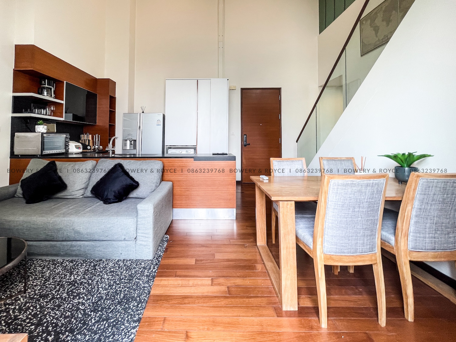 Modern Pet Friendly Two Bedroom Duplex with Private Pool Condo for Rent in Thong Lor