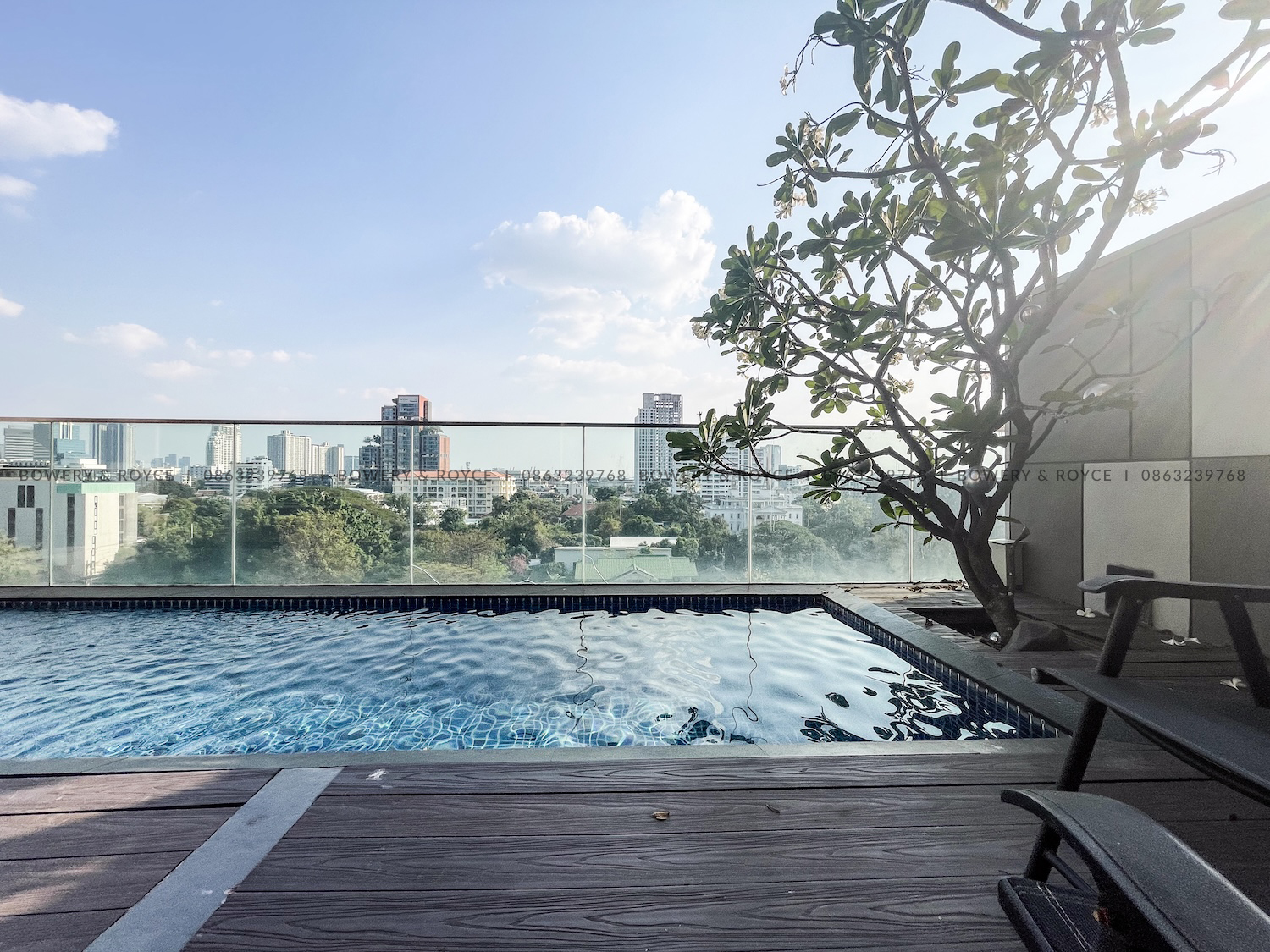 Modern Pet Friendly Two Bedroom Duplex with Private Pool Condo for Rent in Thong Lor