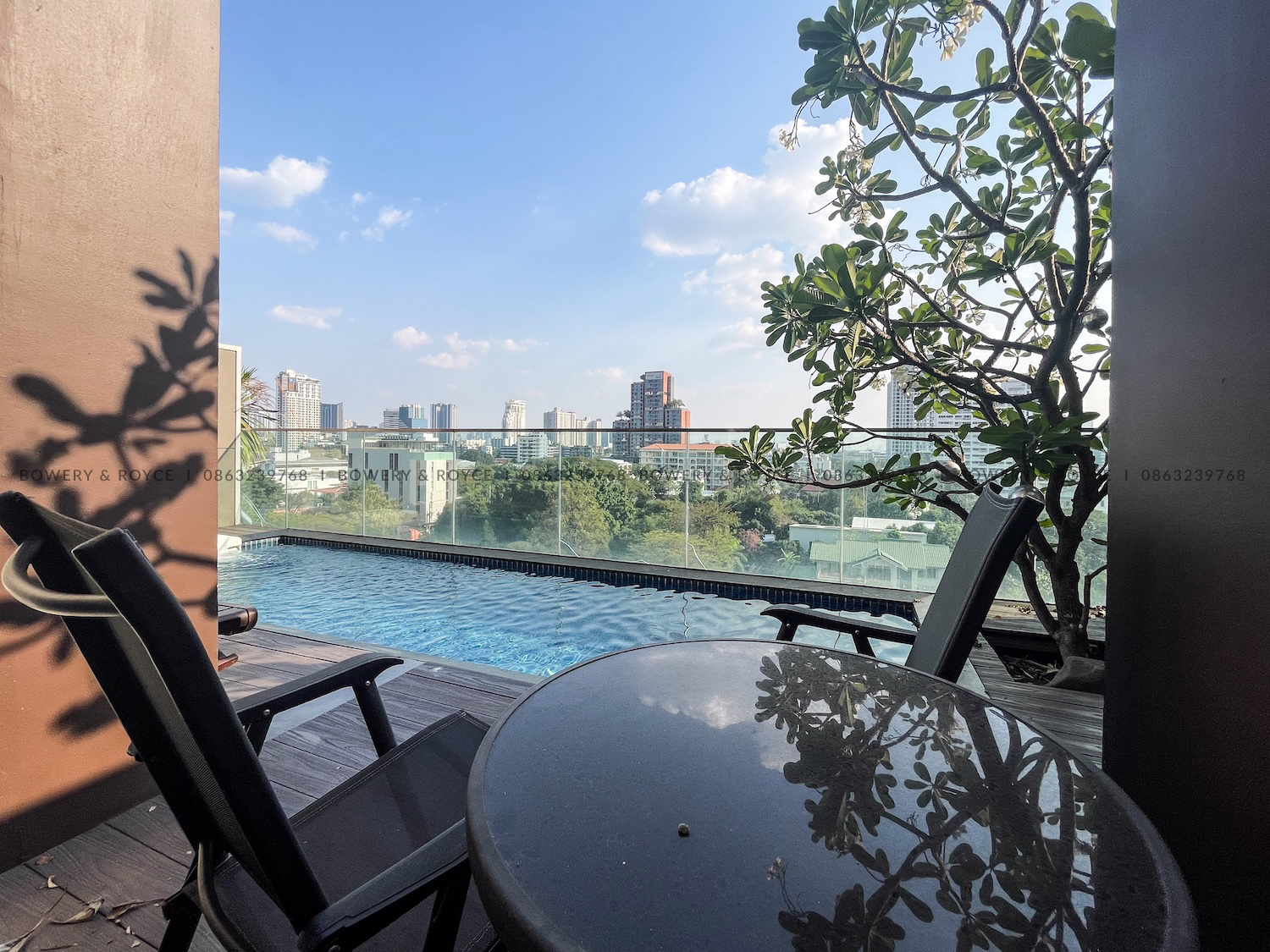 Modern Pet Friendly Two Bedroom Duplex with Private Pool Condo for Rent in Thong Lor