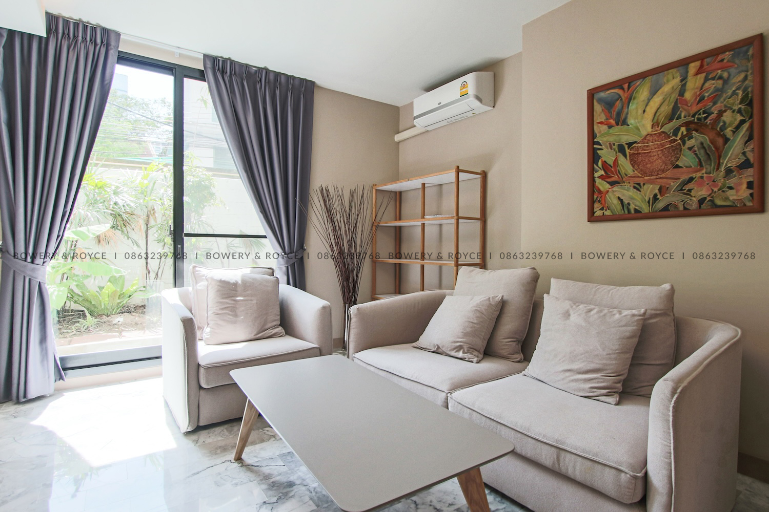 Modern Three Bedroom Duplex with Private Garden for Rent in Phrom Phong