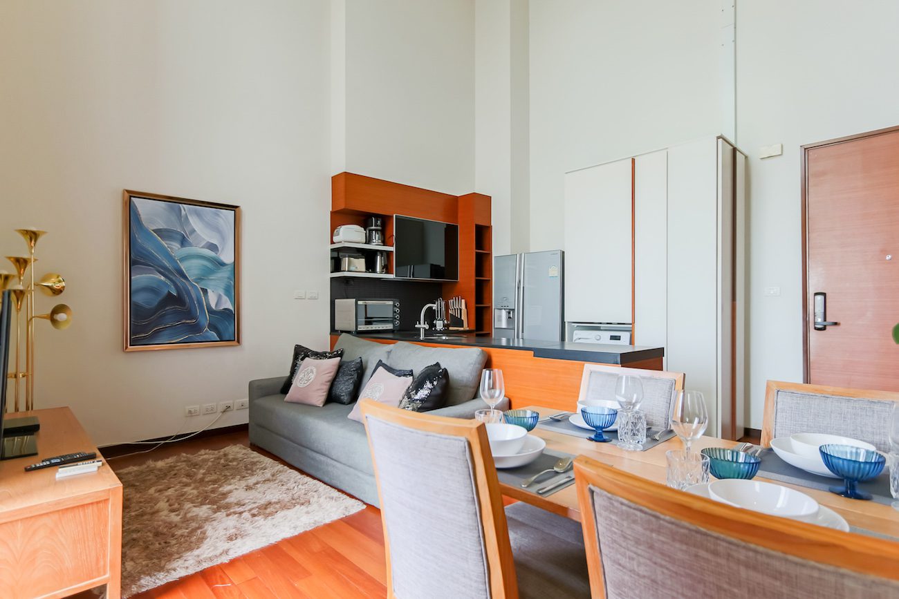 Modern Two Bedroom with Private Pool Condo for Rent in Thong Lor