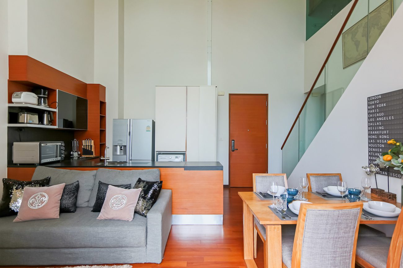 Modern Two Bedroom with Private Pool Condo for Rent in Thong Lor