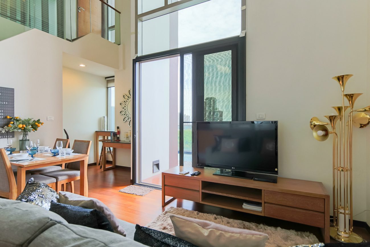 Modern Two Bedroom with Private Pool Condo for Rent in Thong Lor