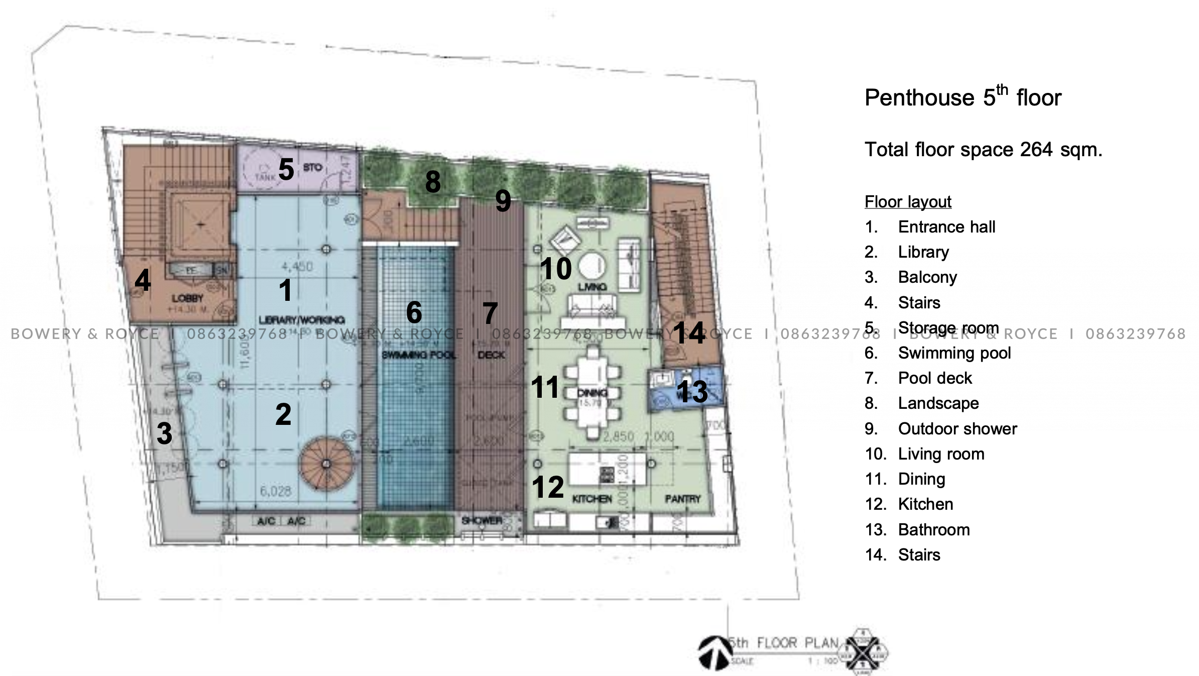 Modern Office Building With Penthouse and a Private Pool for Sale in Ekkamai