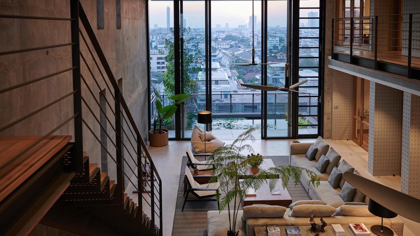 Industrial loft style bare shell condo for sale in Sathorn
