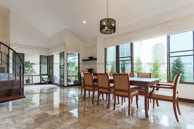 Residential Four Bedroom Duplex Apartment for Rent in Phrom Phong