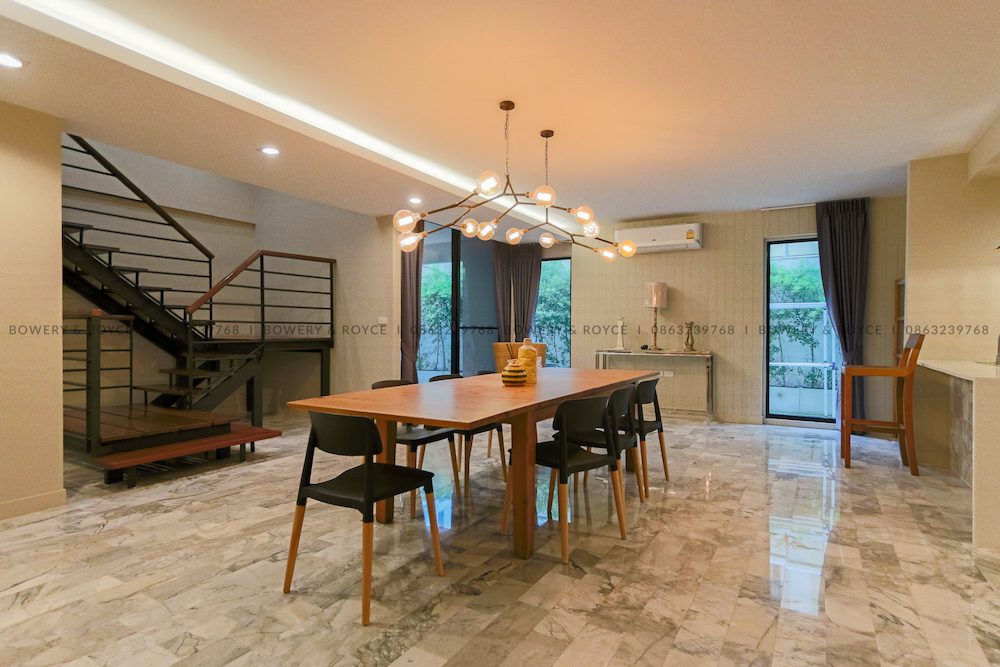 Spacious Three Bedroom Duplex with Private Garden for Rent in Phrom Phong