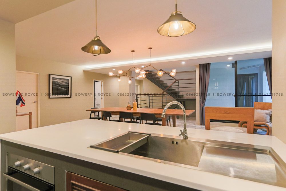 Spacious Three Bedroom Duplex with Private Garden for Rent in Phrom Phong