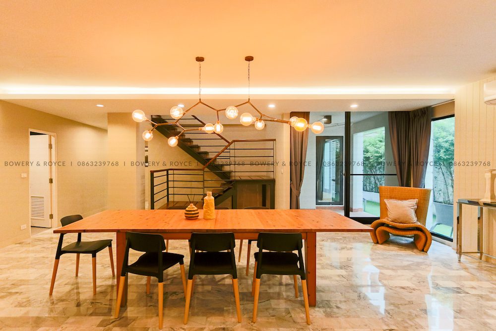 Spacious Three Bedroom Duplex with Private Garden for Rent in Phrom Phong