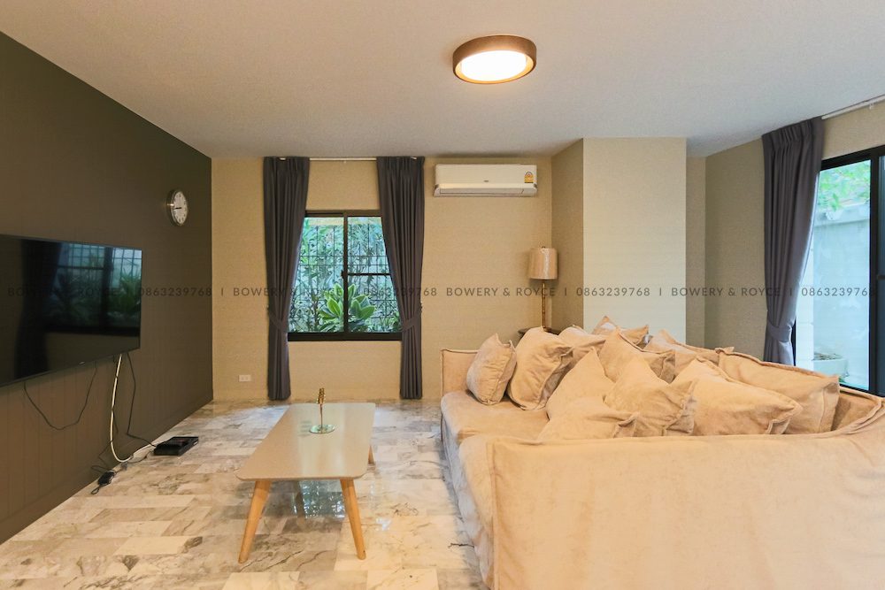 Spacious Three Bedroom Duplex with Private Garden for Rent in Phrom Phong