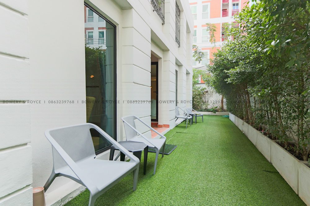 Spacious Three Bedroom Duplex with Private Garden for Rent in Phrom Phong