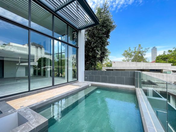 Brand New Bare Shell Three Bedroom Townhouse for Sale in Thong Lor