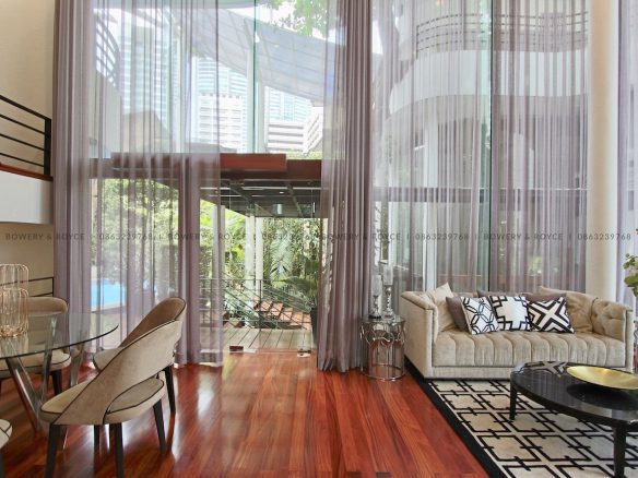 Modern luxury three bedroom duplex for rent in Phrom Phong