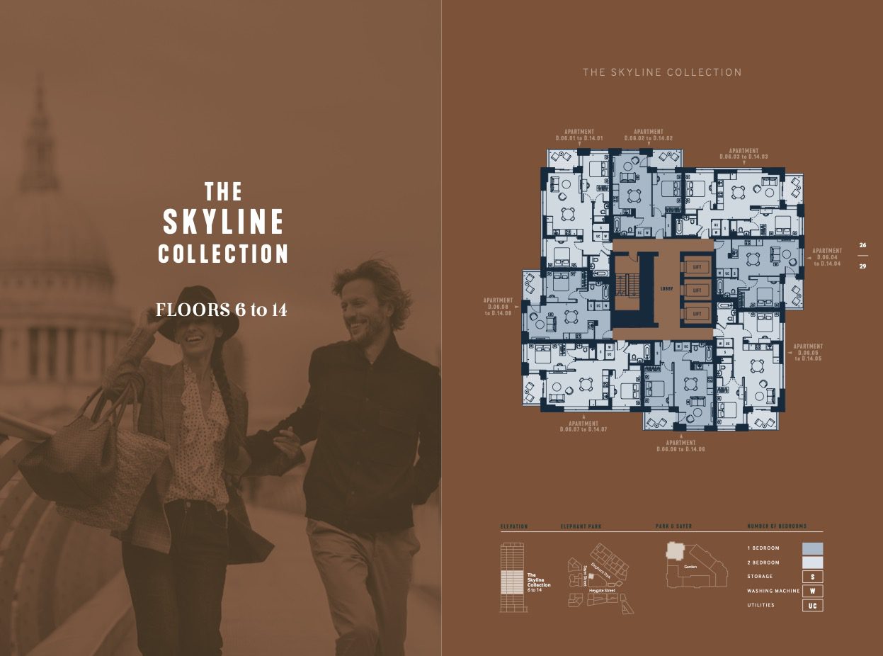 The skyline collection floors 6-14