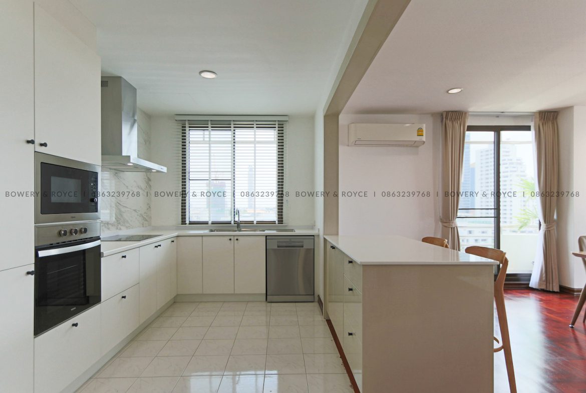 Large Terrace Two Bedroom Apartment for Rent in Thong Lor