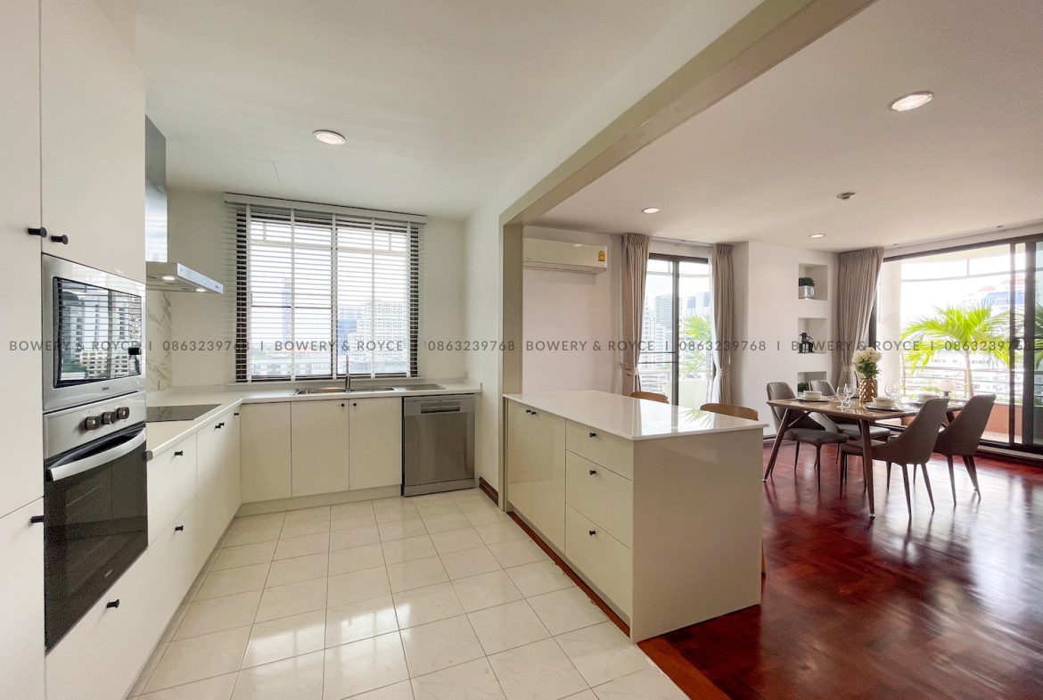 Large Terrace Two Bedroom Apartment for Rent in Thong Lor