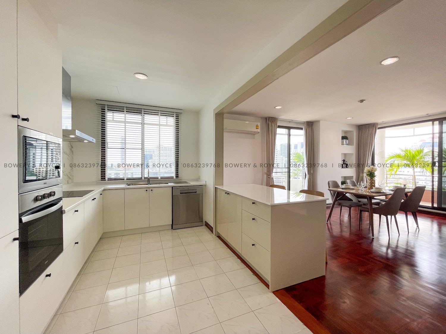 Large Terrace Two Bedroom Apartment for Rent in Thong Lor