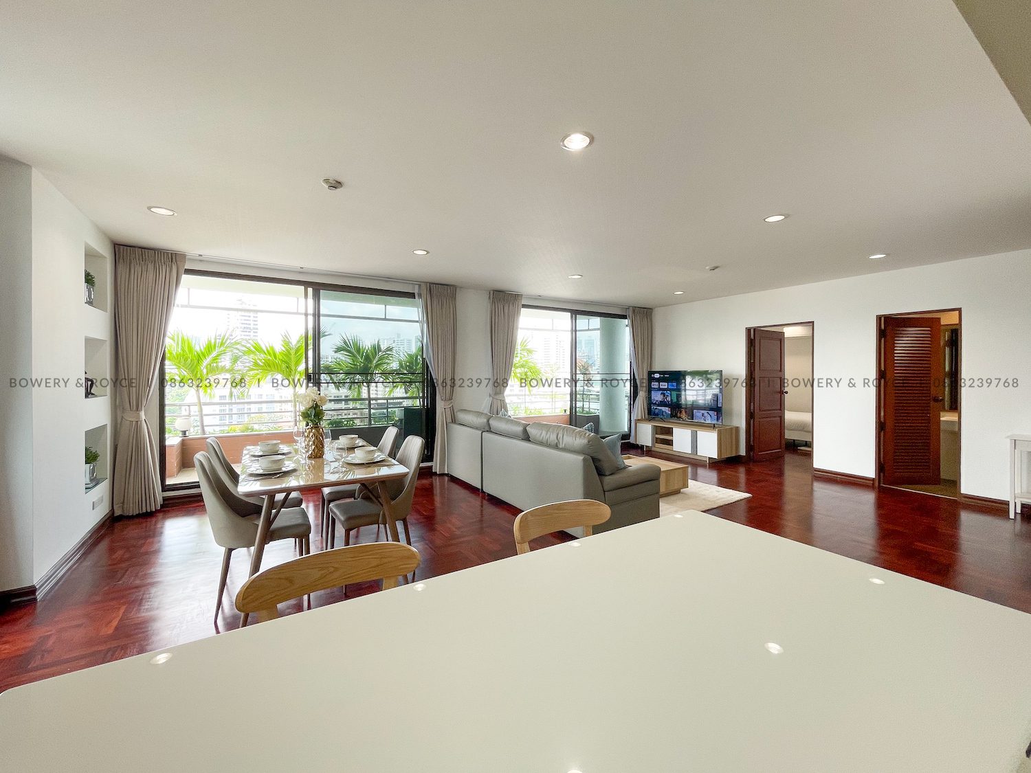 Large Terrace Two Bedroom Apartment for Rent in Thong Lor
