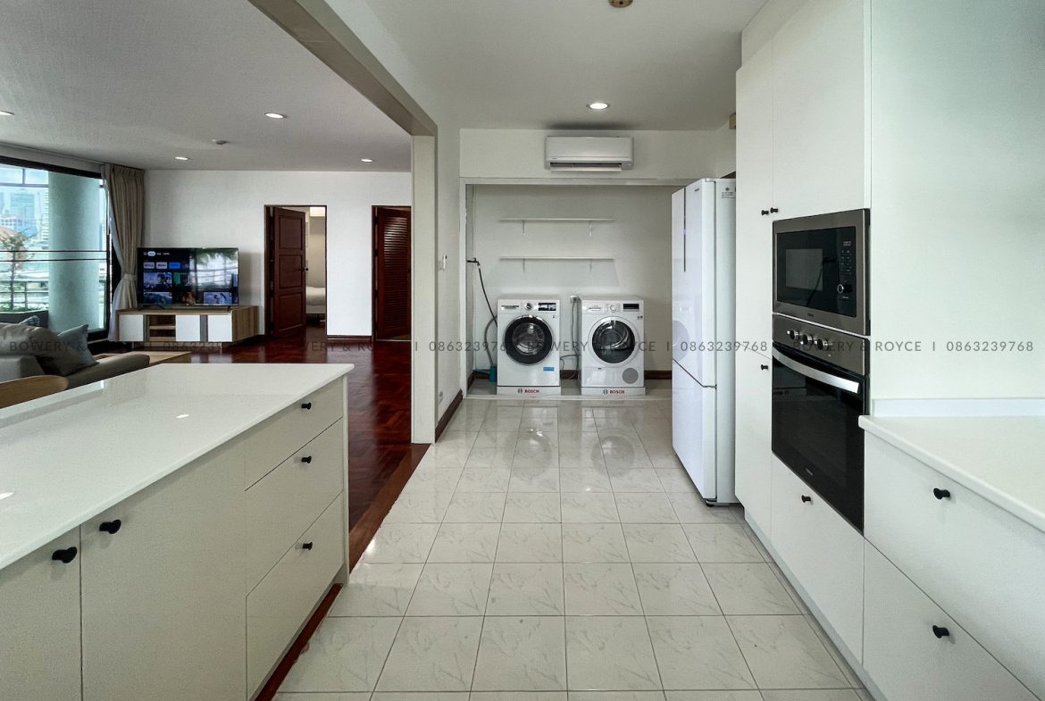 Large Terrace Two Bedroom Apartment for Rent in Thong Lor