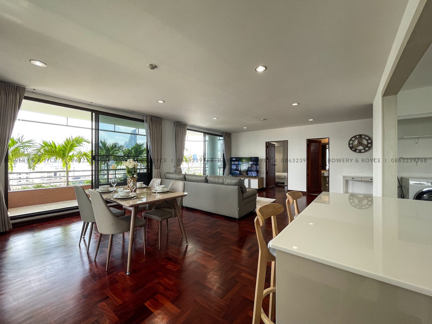Large Terrace Two Bedroom Apartment for Rent in Thong Lor