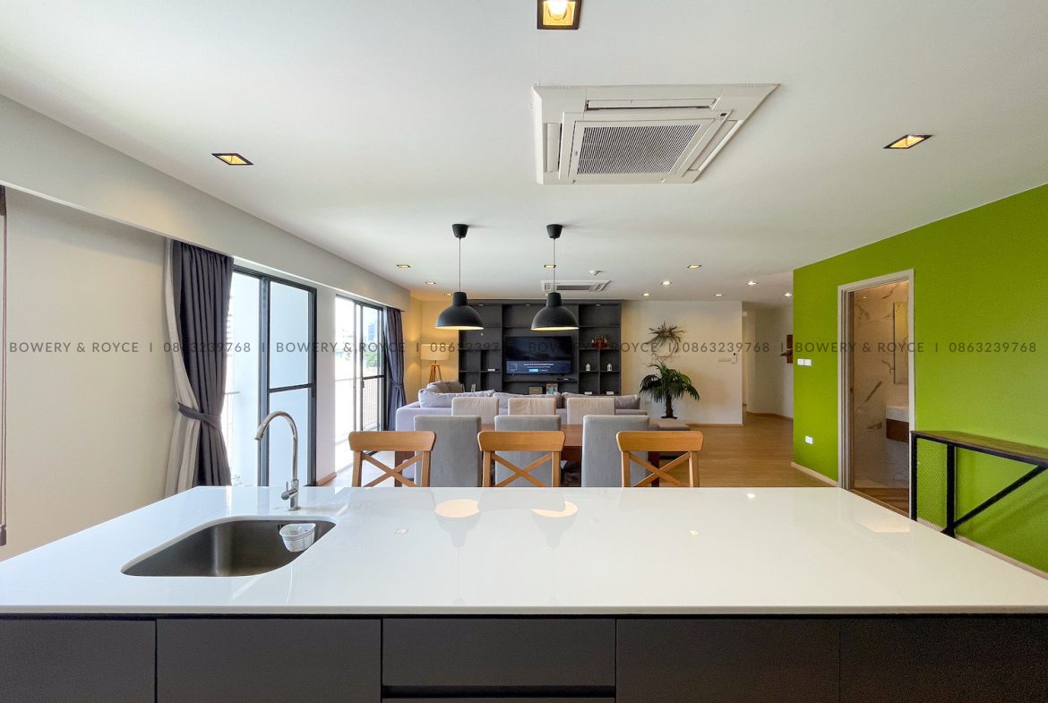 Professional Design Three Bedroom Pet Friendly Apartment for Rent in Thong Lor