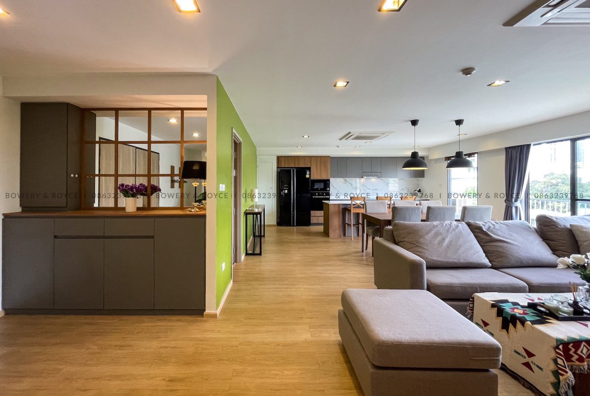 Professional Design Three Bedroom Pet Friendly Apartment for Rent in Thong Lor