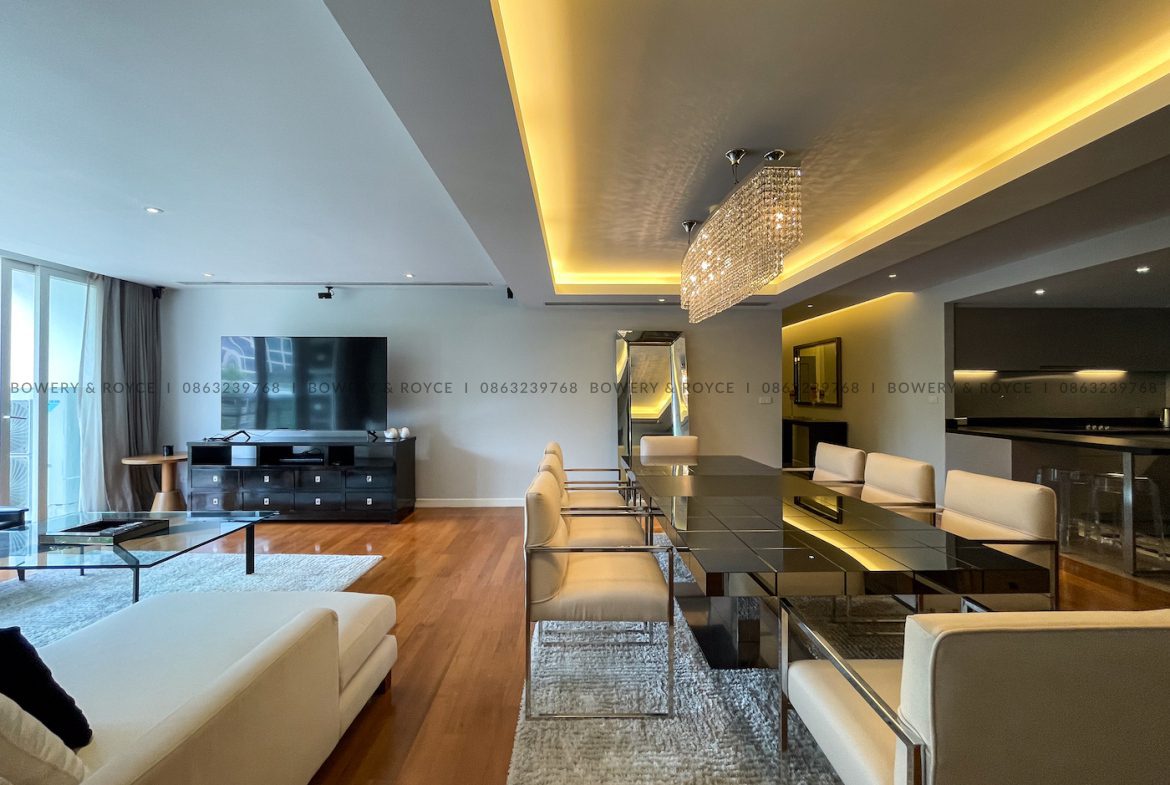 Spacious and Modern Three Bedroom Condo for Rent in Thong Lor