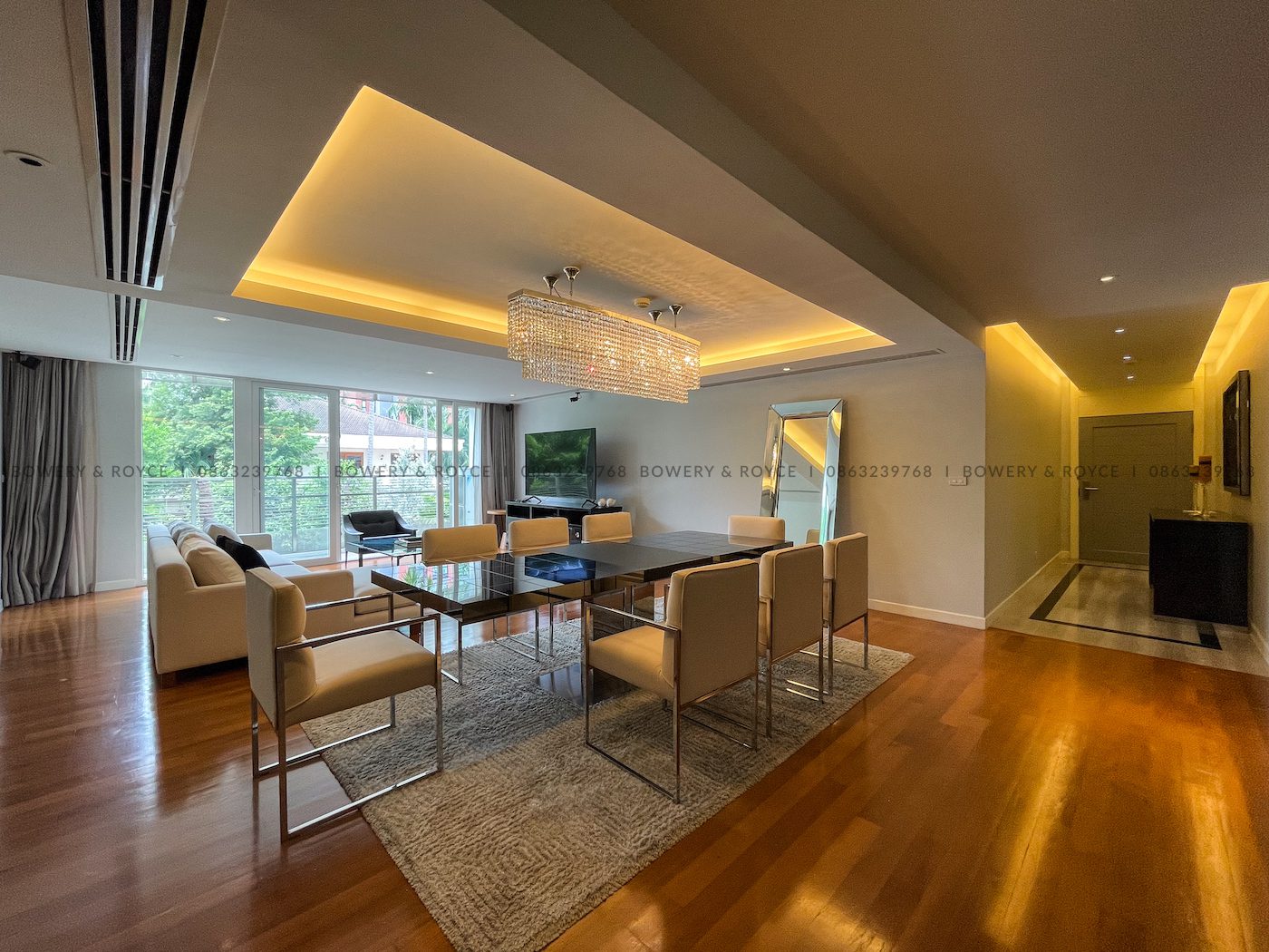 Spacious and Modern Three Bedroom Condo for Rent in Thong Lor