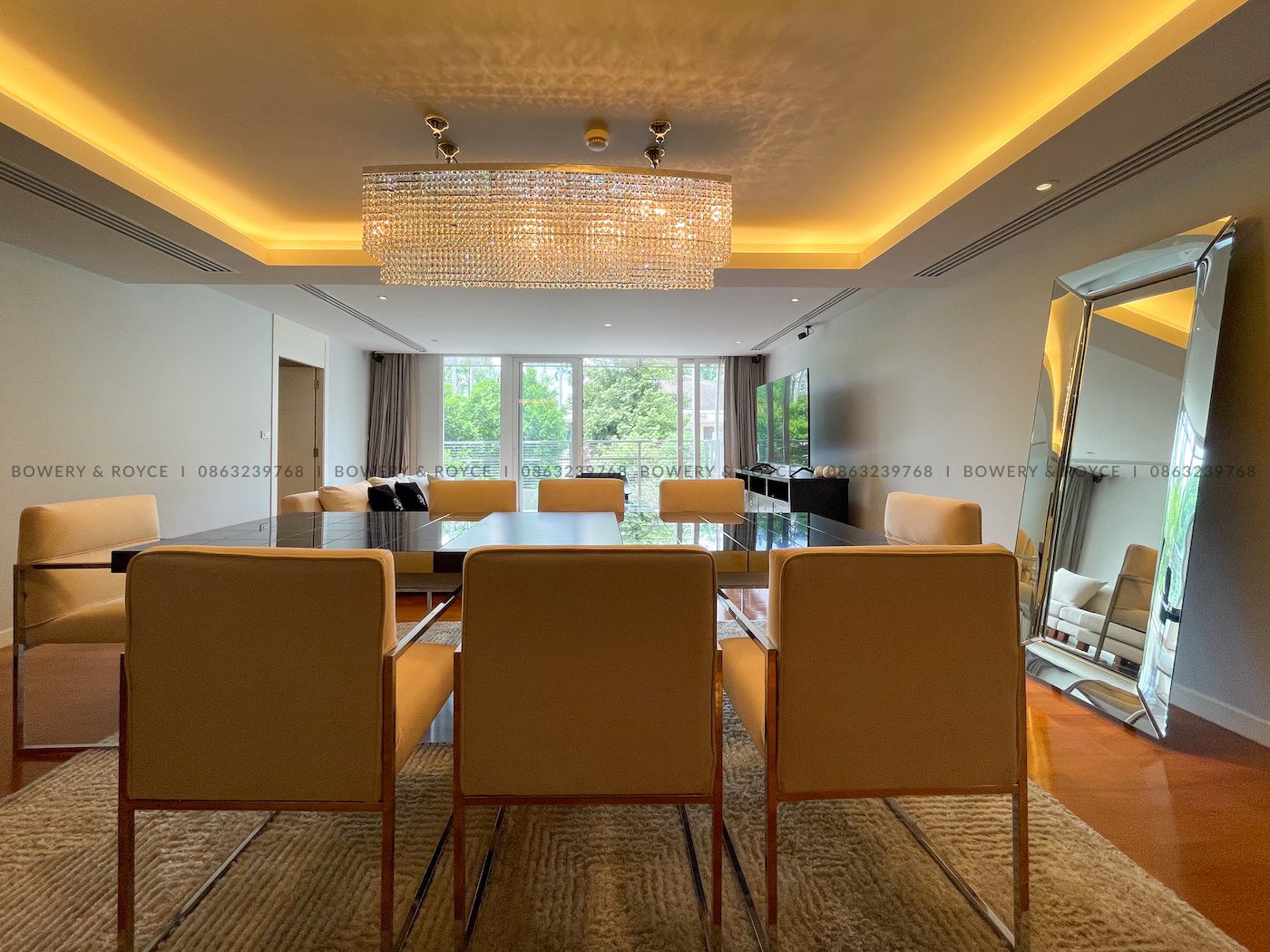 Spacious and Modern Three Bedroom Condo for Rent in Thong Lor