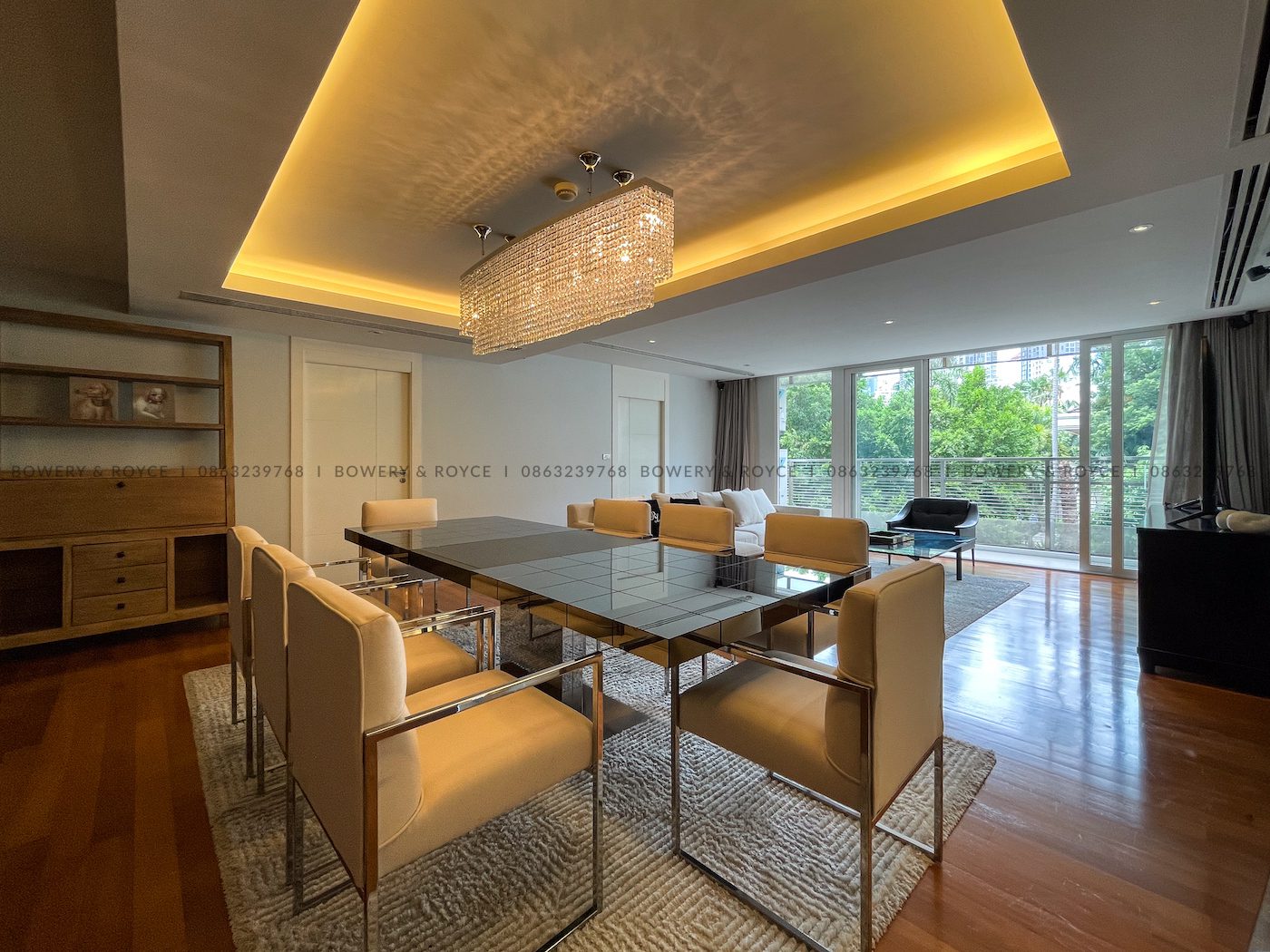Spacious and Modern Three Bedroom Condo for Rent in Thong Lor