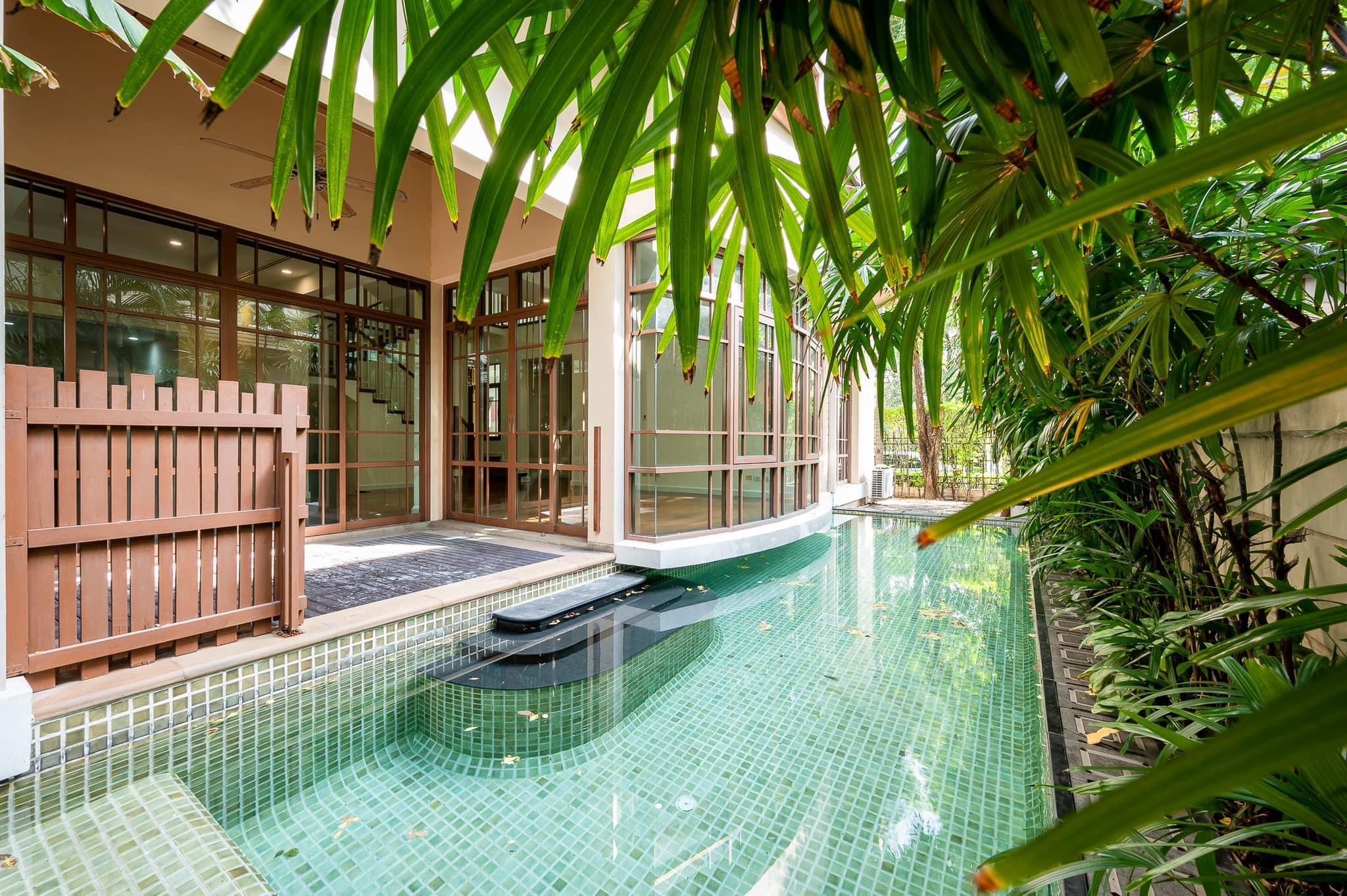 Modern Four Bedroom with Private Pool Detached House for Rent in Phra Khanong