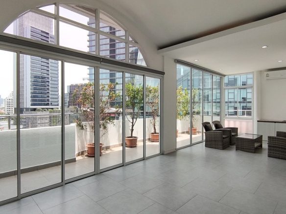Great Outdoor Space Three Bedroom Apartment for Rent in Thong Lor