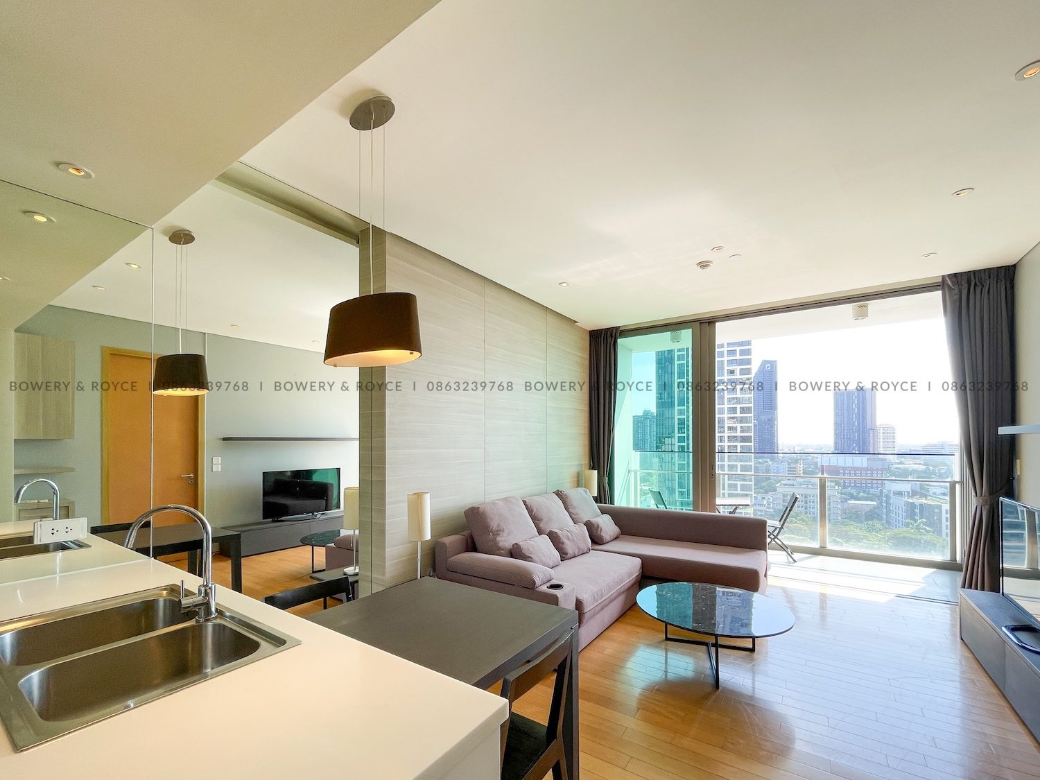 Unblocked View One Bedroom Condo for Rent in Thong Lor