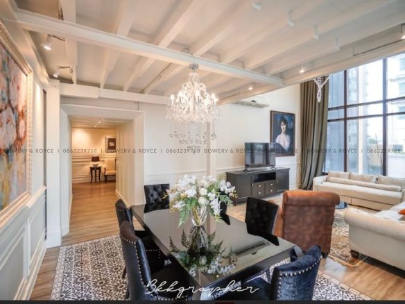 modern luxury three bedroom duplex condo for rent and for sale in Phrom Phong