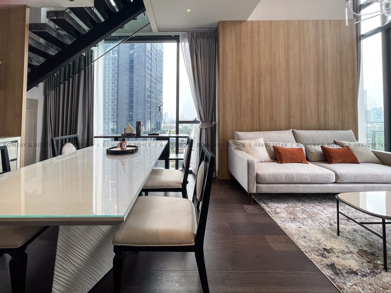 Contemporary Two Bedroom Duplex for Rent & for Sale in Thong Lor