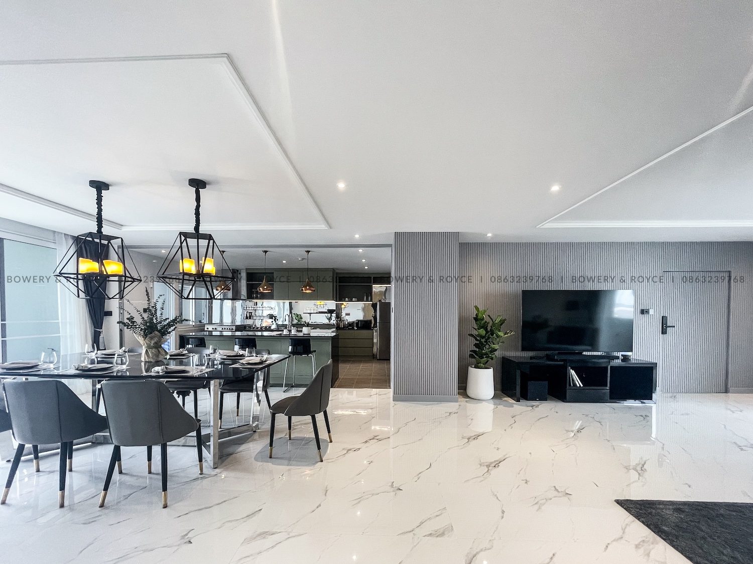 Spacious Modern Design Three Bedroom Condo for Rent in Phrom Phong
