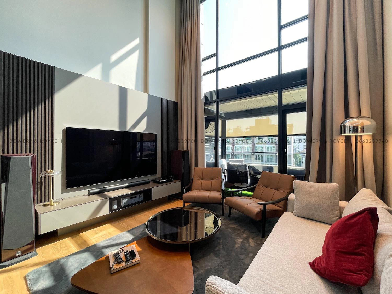 Exquisite Two Bedroom Plus Office Duplex Penthouse for Rent in Thong Lor