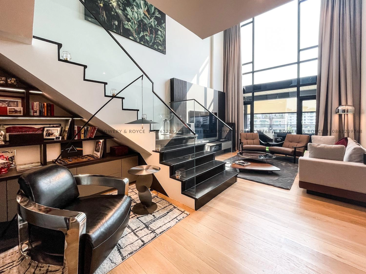 Exquisite Two Bedroom Plus Office Duplex Penthouse for Rent in Thong Lor