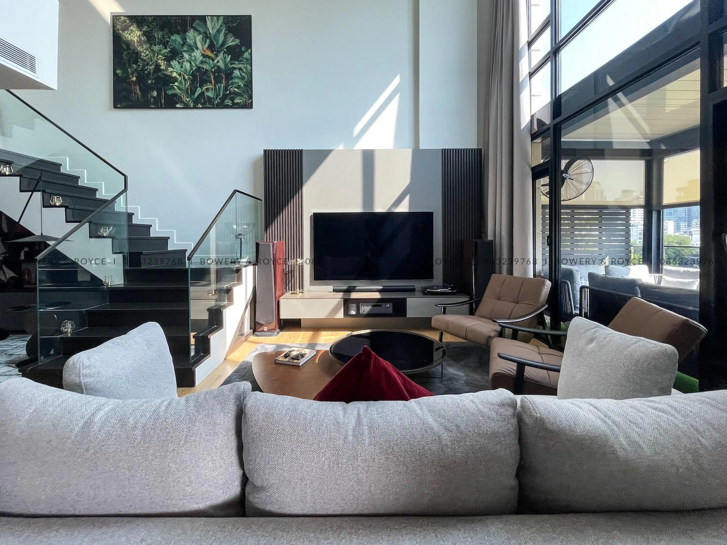 Exquisite Two Bedroom Plus Office Duplex Penthouse for Rent in Thong Lor