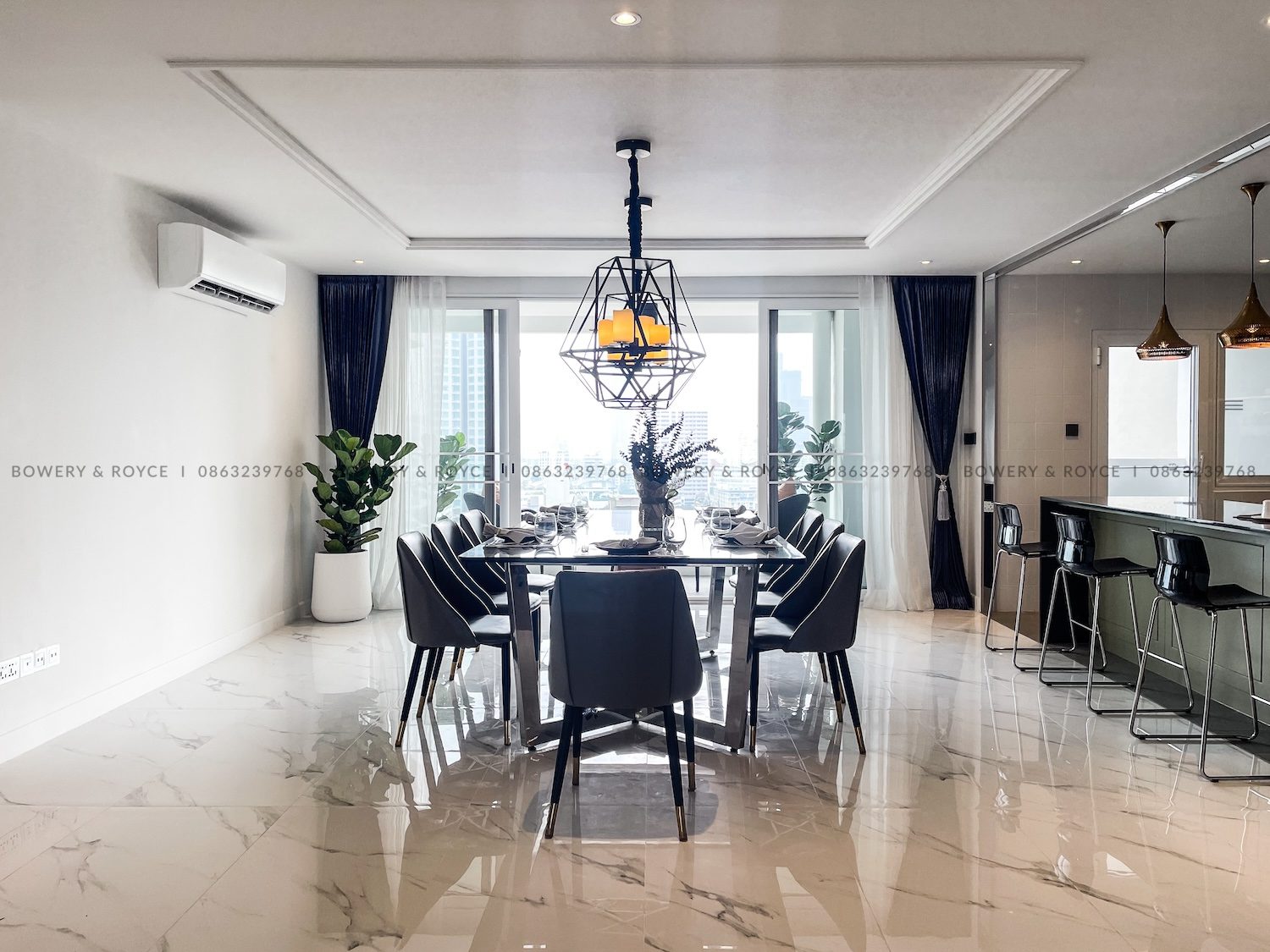 Spacious Modern Design Three Bedroom Condo for Rent in Phrom Phong