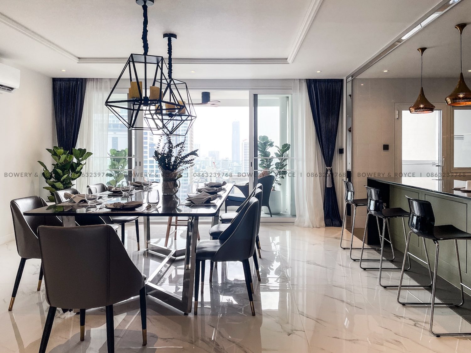 Spacious Modern Design Three Bedroom Condo for Rent in Phrom Phong