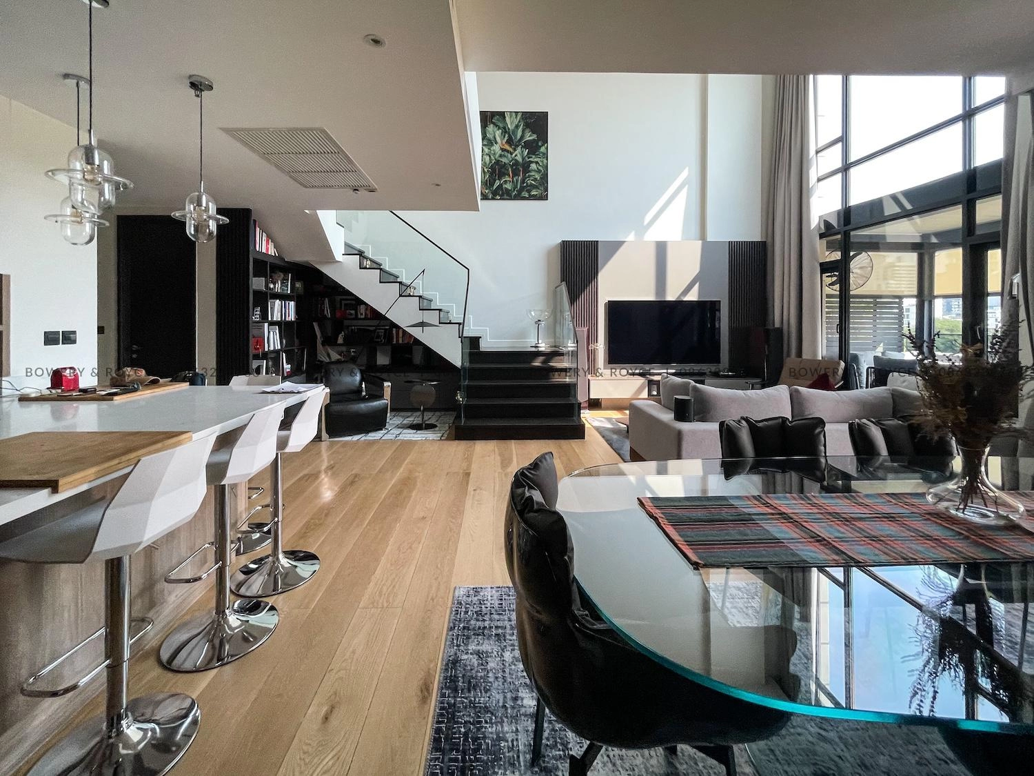 Exquisite Two Bedroom Plus Office Duplex Penthouse for Rent in Thong Lor