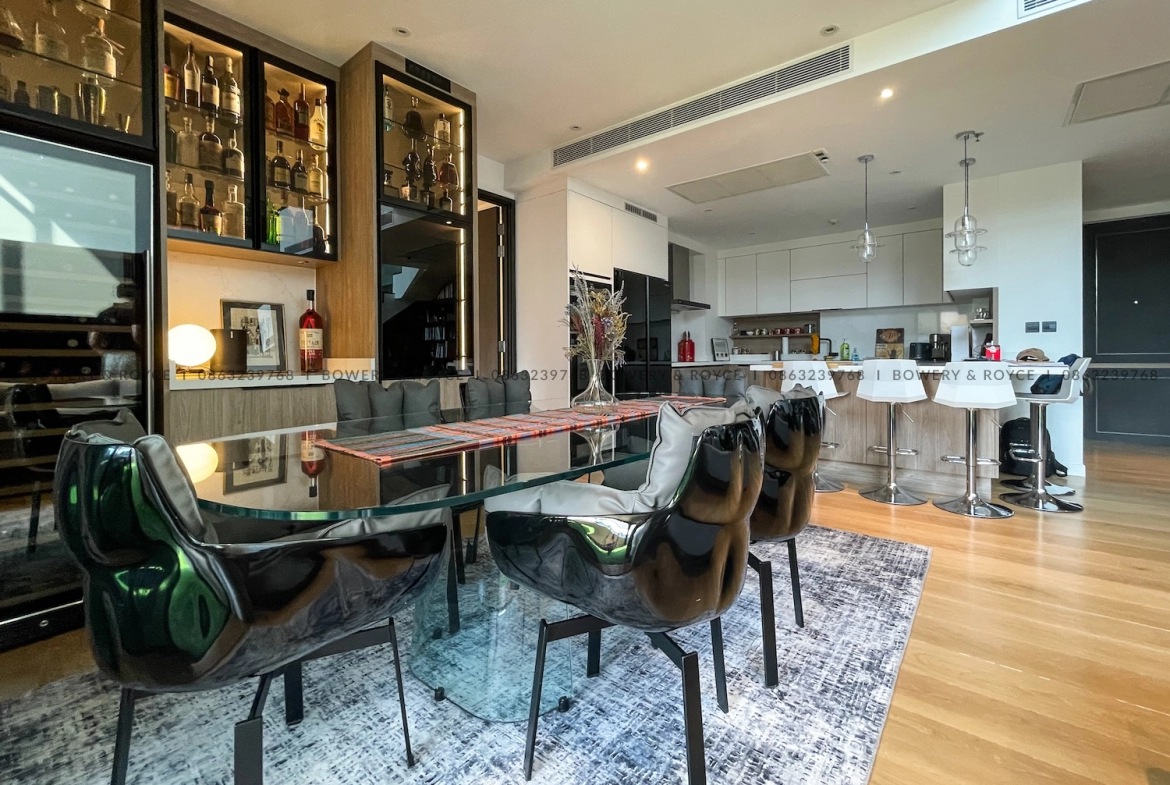 Exquisite Two Bedroom Plus Office Duplex Penthouse for Rent in Thong Lor